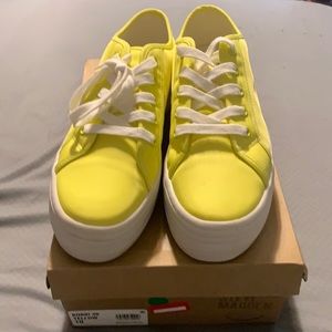 Yellow Platform Sneakers